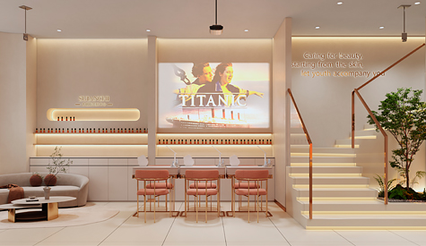 水胭脂美容院装修设计